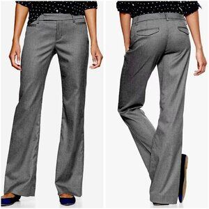 Gap Women's Modern Boot Linen Work Pants in Charcoal Gray Size 16R NWT